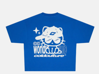 CIBERTCAT TEE BLUE